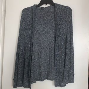 BDG Gray Hooded Cardigan